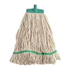 Broom mop head with green retaining band - Scot Young - Fourniresto