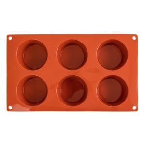 6 Muffin Silicone Mold Formaflex - Pavoni