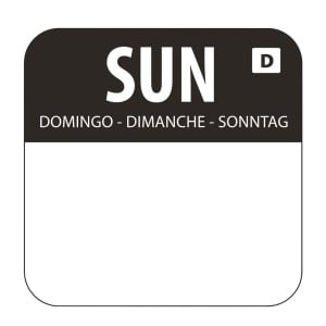 Soluble Labels for Food "Sunday" - Box of 1000 - Vogue