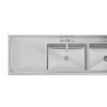 Evier en Acier Inoxydable  -L 2400 X P 600mm - Vogue