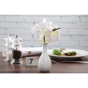 White bottle vase 125mm - Set of 12 - Olympia - Fourniresto