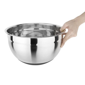 Stainless Steel Bowl with Silicone Bottom - 8 L - Vogue