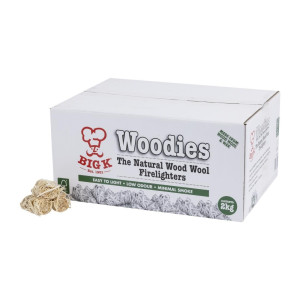 Natural FSC Wood Wool Firelighters - 2 Kg - Big K