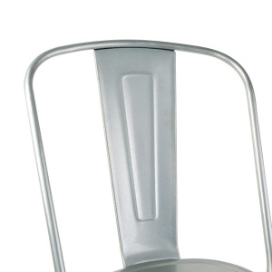 Chaises Bistro en Acier -  Lot de 4 - Bolero