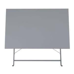 Stolík na terasu skladací sivý - 1100 x 700 mm - Bolero