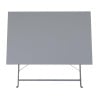 Folding Grey Terrace Table - 1100 x 700 mm - Bolero