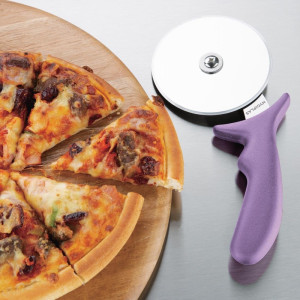 Pizza Cutter Hygiplas: 102mm, Purple Color, Allergens.