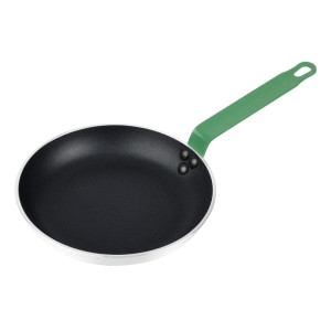 Aluminium Non-Stick Frying Pan with Green Handle Ø 240 mm - Professional Quality Hygiplas