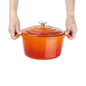 Cocotte Ronde Orange Vogue 3,2 L en Fonte