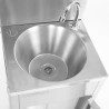 Mobile Vogue 12.5 L stainless steel hand wash basin - Hygiene and practicality