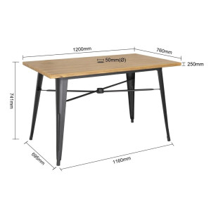 Table d'extérieur Bois Clair Bolero - Élégance et durabilité