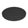 Plateau de Table Rond Aluminium Noir Bolero 580mm - Moderne et Résistant