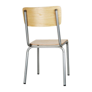 Galvanizovaná drevená stolička - Sada 4 Bolero