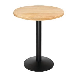 Plateau de Table Rond Bois Naturel 600 mm Bolero DY738 - Essentiel Cuisine professionnelle