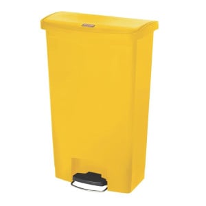 Veľký žltý pedálový kôš na odpadky 68 L Rubbermaid: Bezchybná hygiena a profesionálna praktickosť