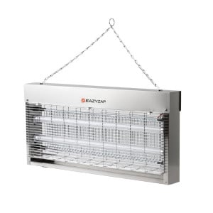 Désinsectiseur LED 20W Inox Brossé - Eazyzap: Solution professionnelle efficiente