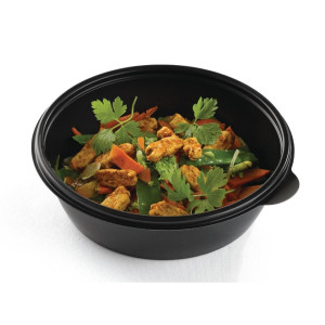 Round Food Trays 750 ml - Pack of 300 - Recyclable PP