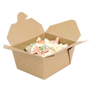 Boîtes Alimentaires Carton Compostables 600ml - Lot 400, Eco-Friendly & Durable