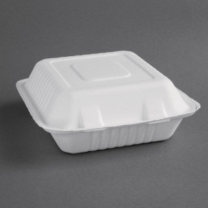 Kompostovateľné boxy Bagasse 223mm - Balenie 200 kusov, ekologické