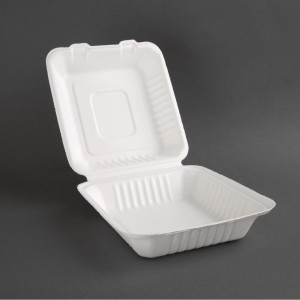 Kompostovateľné boxy Bagasse 223mm - Balenie 200, ekologické