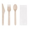 Meal Kits Wooden Cutlery Compostable - Pack of 250 eco-friendly