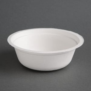 Bols Ronds Compostables Bagasse 350ml - Lot 50 Fiesta Green