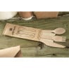 Wooden Cutlery Sets 4-in-1 | Pack of 250 - Individual & Durable Packaging