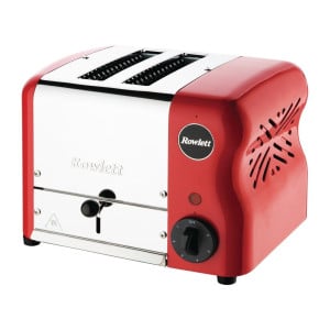 Red Rowlett Rutland 2-Slice Toaster - FAST & COMPACT!