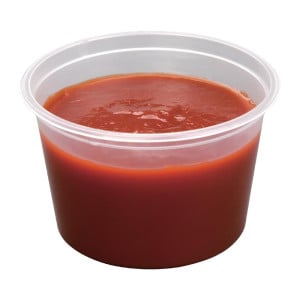 Microwaveable Sauce Pots 100 ml - Pack of 100 | Professional quality, environmentally friendly