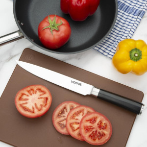 Vogue Stainless Steel Carving Knife 200mm: Professional Precision