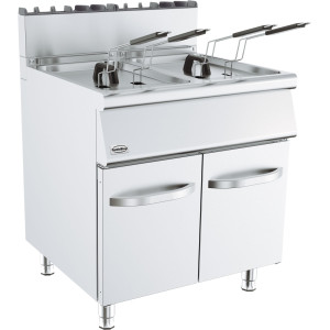 Fritovací hrniec na plynový pohon - Série 700 - 2 x 15 L - CombiSteel