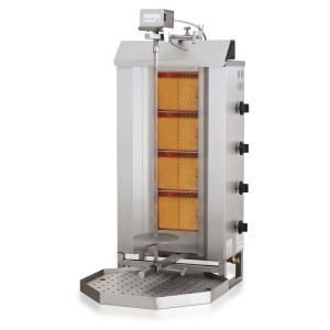 Gas Kebab Grill - 4 Heating Zones - CombiSteel