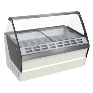 Výkladová vitrína na zmrzlinu - statická - 16 x 5 L - CombiSteel