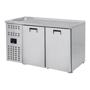 Chladič piva s 2 dverami - kohútik naľavo - CombiSteel