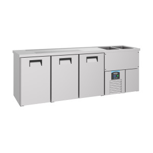 Chladič piva s 3 dverami - 2 nádoby vpravo - CombiSteel