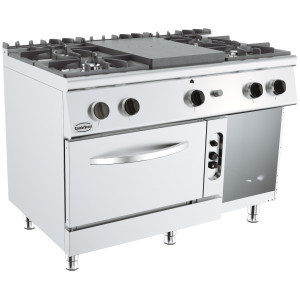 Fourneau Professionnel 700 - 4 Horáky a Plynová Rúra - CombiSteel