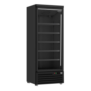 Vitrína s pozitívnym chladením 1 dverová čierna - 600 L | CombiSteel