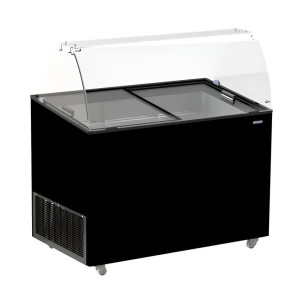 Výkladová vitrína na čiernu zmrzlinu - 8 x 5 L | CombiSteel | Reštauračný materiál