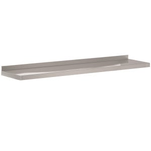 Nástenná polica z nehrdzavejúcej ocele - L 2000 x P 300 mm - CombiSteel