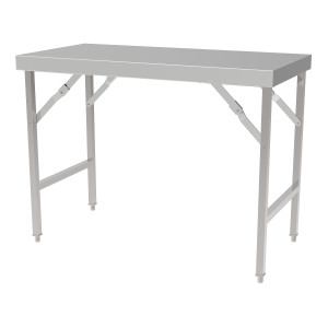 Skladací nerezový stôl - L 1200 x P 700 mm - CombiSteel