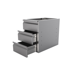 Blok 3 zásuvky pre chladiaci stôl P 700 mm - CombiSteel