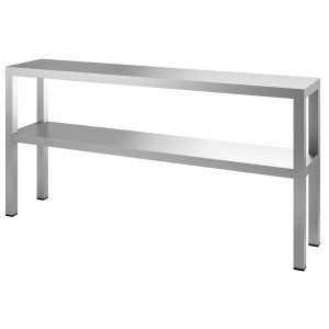 Rozoberateľná stolová polica - 2 úrovne - D 1400 x Š 300 mm - CombiSteel