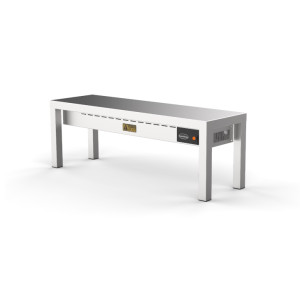 Keramická vyhrievaná stolová polica - 1 úroveň - D 1000 x Š 300 mm - CombiSteel