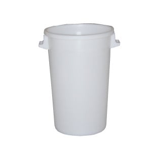 Biela odpadkový kôš - 120 L