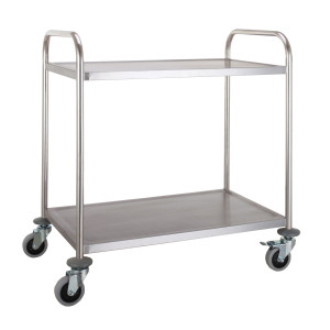 Chariot Inox Démontable à 2 Niveaux - CombiSteel