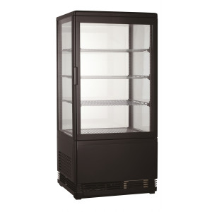 Čierna chladená vitrína - 68 L - CombiSteel