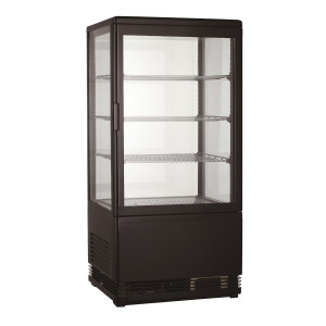 Čierna chladená vitrína - 78 L - CombiSteel