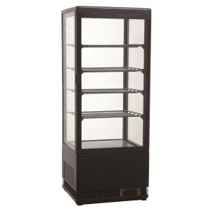 Čierna chladená vitrína - 98 L - CombiSteel