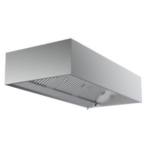 Hotte Cubique avec Led - Profondeur 950 - 2400 mm - CombiSteel