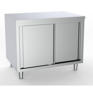 Stainless Steel Low Cabinet with 2 Doors - L 1200 x D 700 mm - CombiSteel